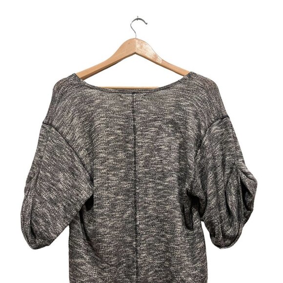 Free People Boxy Oversize Tunic Wide Relax Sleeves Womens Gray Neck Size XS - Picture 5 of 12